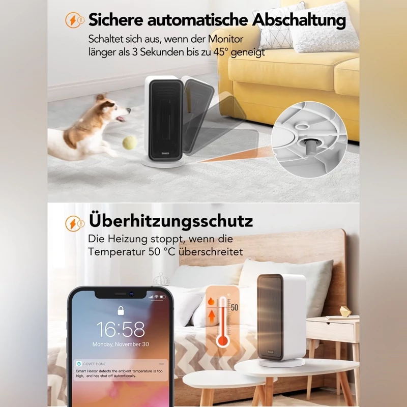 بخاری برقی هوشمند WIFدار کم مصرف برند Govee Life