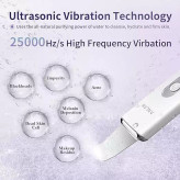 اسکرابر پوست ANLAN 2.0 اسکرابر اولتراسونیک صورت، پاکسازی صورت با 4 حالت