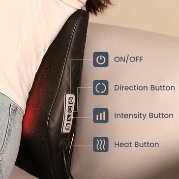 ماساژور پشتی صندلی ماشین و خانگی شیاتسو برند ietek jh-k3