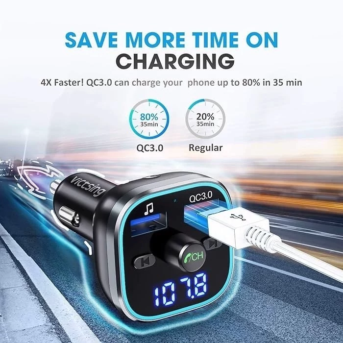 شارژر فندکی بلوتوثی برند VicTsing