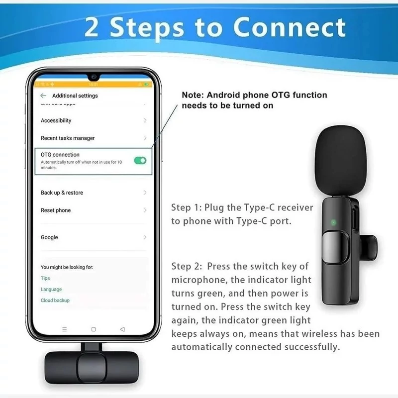 میکروفون یقه ای بیسیم حرفه ای  مدل k8