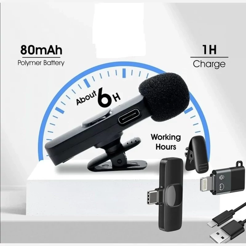 میکروفون یقه ای بیسیم حرفه ای  مدل k8