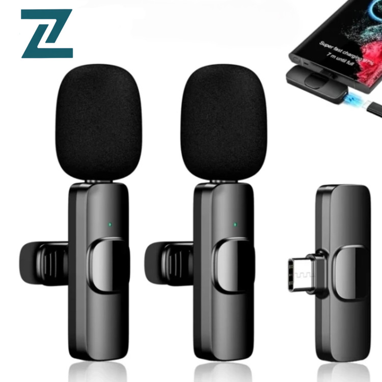 میکروفون بی سیم یقه ای دو عددی