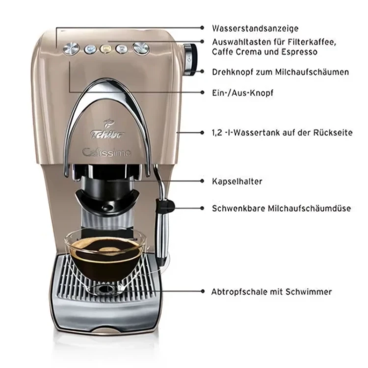 قهوه ساز و اسپرسوساز با نازل فوم ساز برند Tchibo