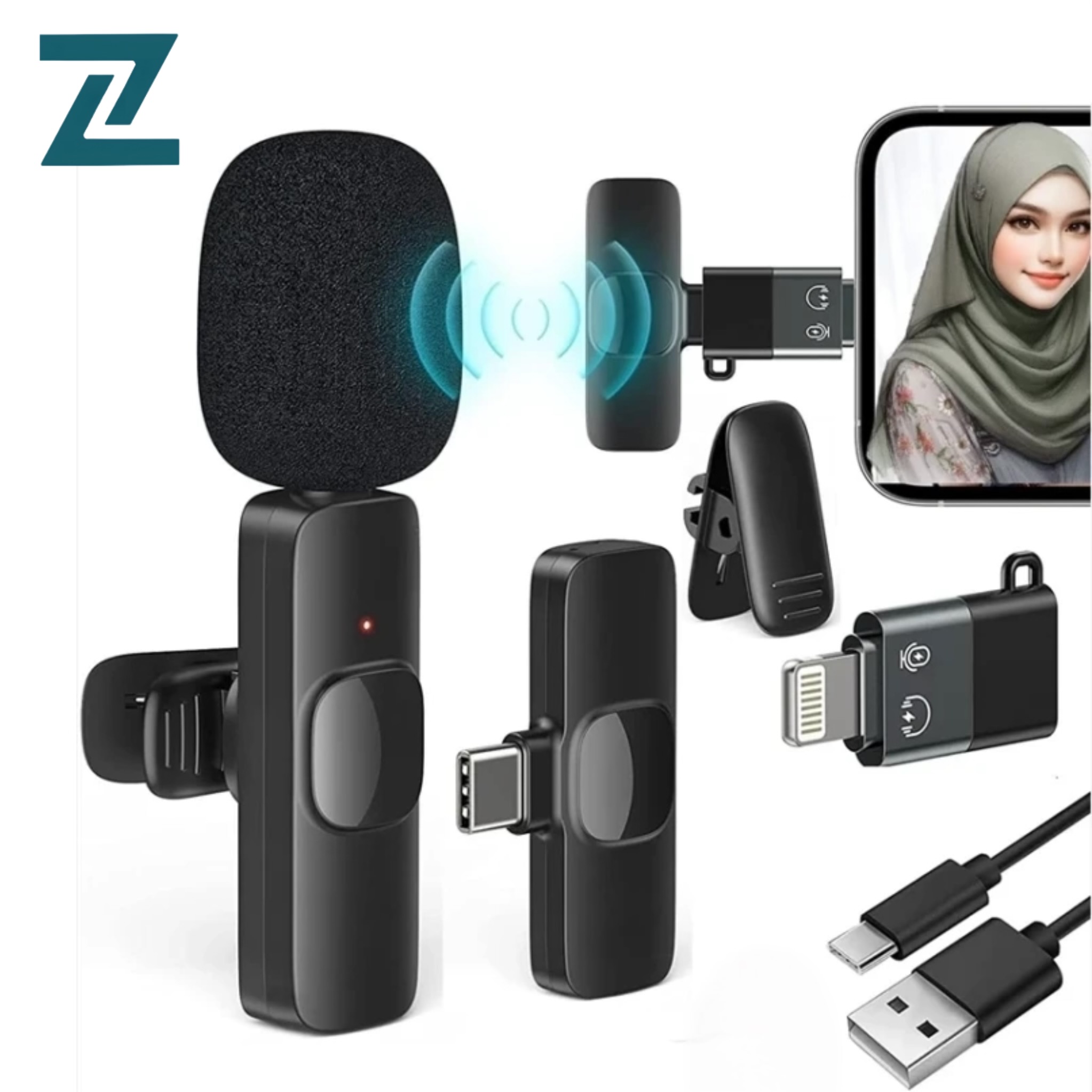 میکروفون یقه ای بیسیم حرفه ای  مدل k8