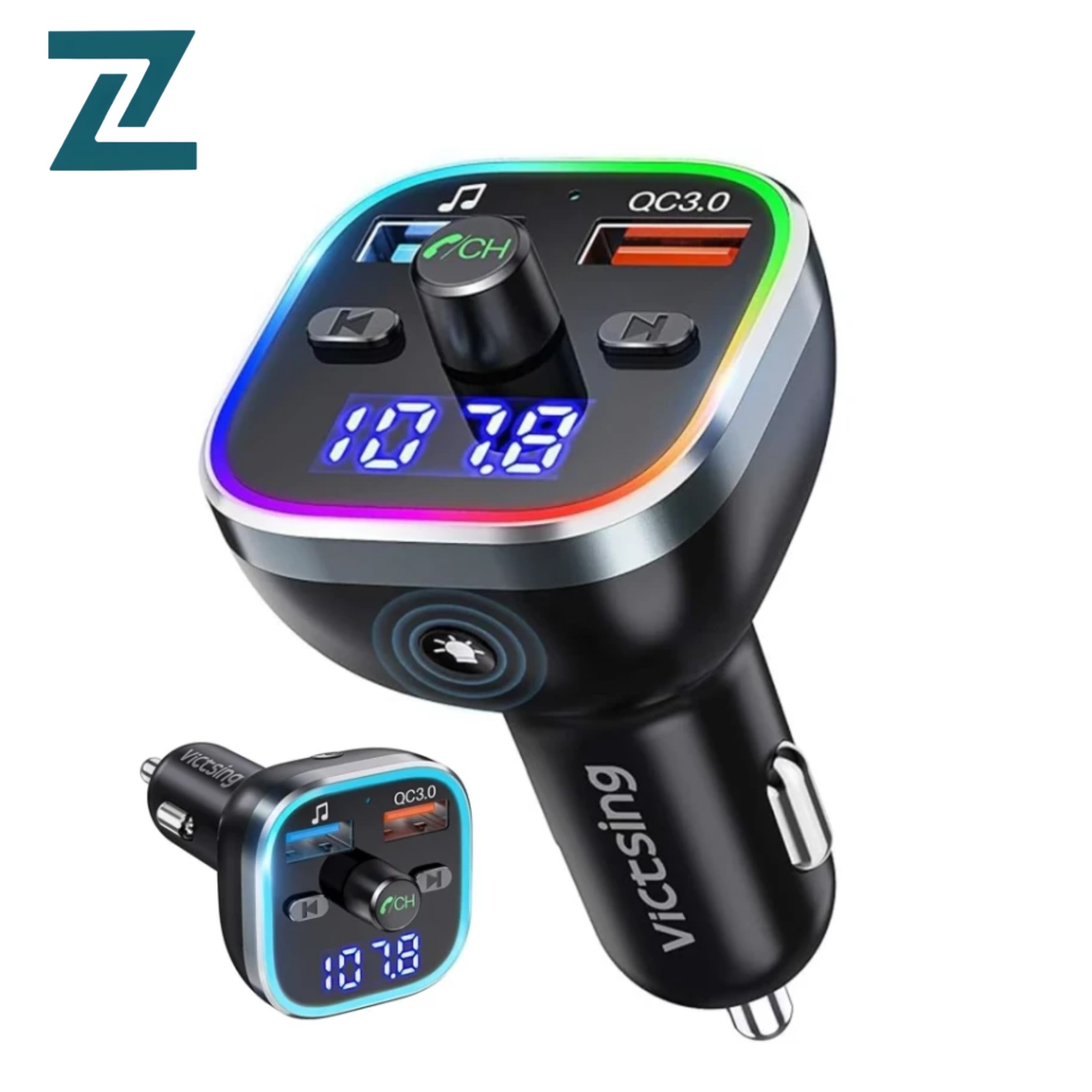 شارژر فندکی بلوتوثی برند VicTsing