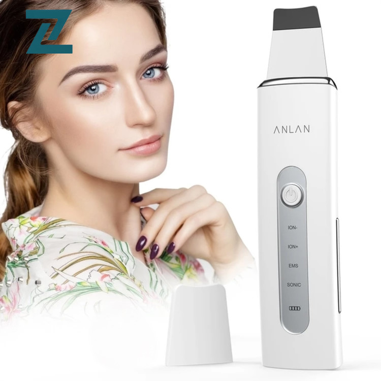 اسکرابر پوست ANLAN 2.0 اسکرابر اولتراسونیک صورت، پاکسازی صورت با 4 حالت