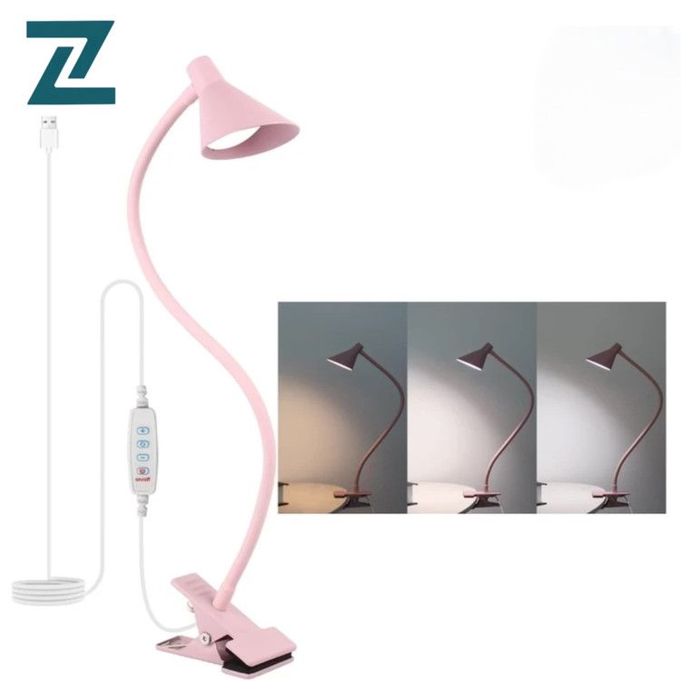 چراغ مطالعه ی گیره ای LED Qooltek 3 سفید