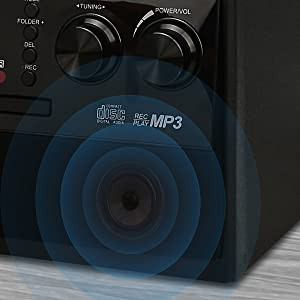 گرامافون بلوتوثی DIGITNOW! با اسپیکر استریو | تبدیل وینیل LP به MP3، پخش CD و کاست، رادیو، AUX، USB و SD با کنترل از راه دور