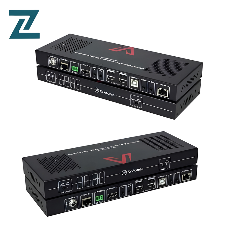 اکستندر HDMI 2.0 مدل HDBaseT با KVM USB | برد 100 متر، 4K@60Hz، شبکه و مادون قرمز