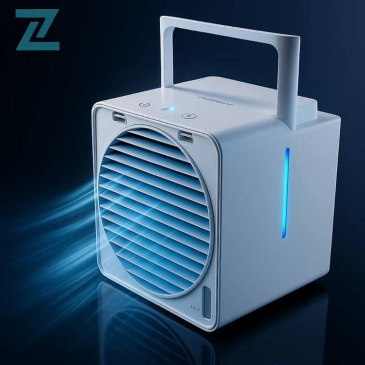 مینی کولر رومیزی SILVERCREST STLH 7 A1 سبک و کمصدا زومین کالا