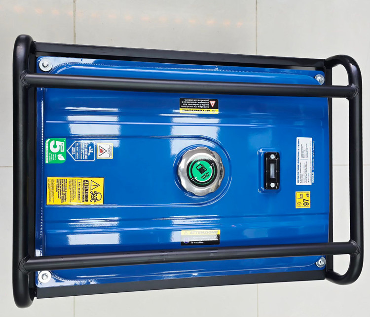 ژنراتور برق ۵ کیلووات بنزینی برند هیوندا مدل DLGE6500 چهار زمانه تک فاز (Stage V) با AVR و موتور قدرتمند ۱۴ اسب بخار
