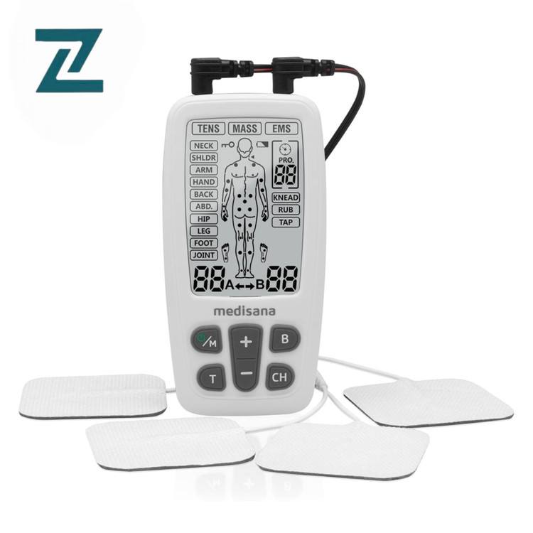 دستگاه الکتروتراپی برند مدیسانا مدل TT 200 ماساژور TENS EMS حرفهای تقویت عضلات و تسکین درد