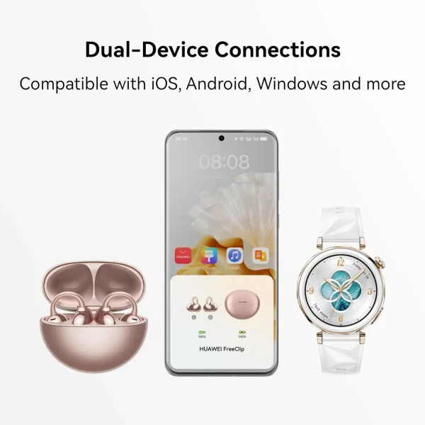 هدفون بیسیم HUAWEI FreeClip | تجربهای متفاوت با طراحی Open-Ear و صدای قدرتمند