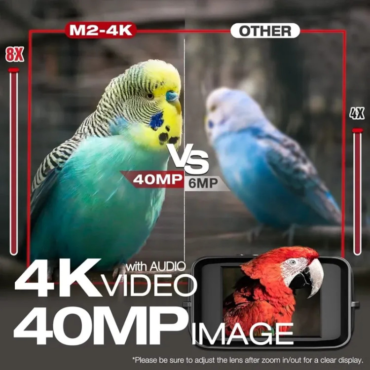 دوربین دو چشمی دید درشب برند GeowFii مدل M2 با کیفیت 4K