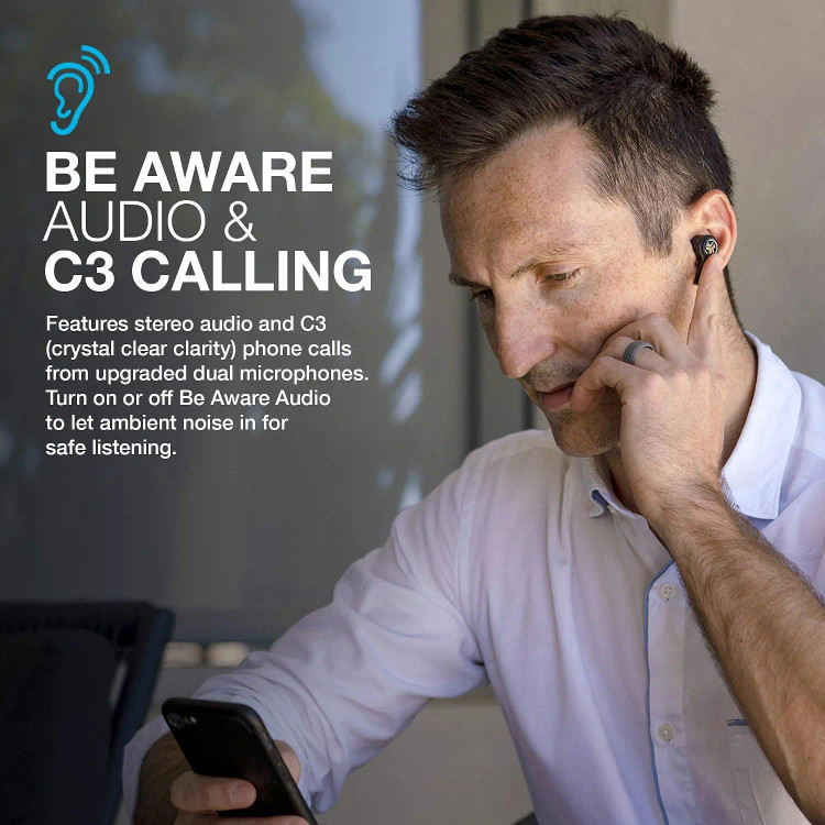 ایرپاد بیسیم JLab JBuds Air Executive | هندزفری بلوتوثی با C3 Calling و شارژدهی ۳۰ ساعته
