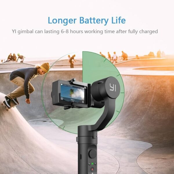 دوربین اکشن ورزشی 4k برند iZEEKER مدل iA100 و گیمبال و لرزشگیر برند YI Action Gimbal